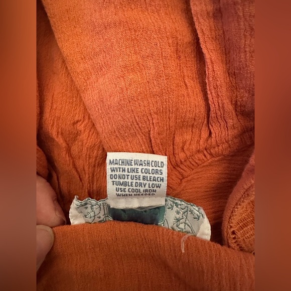 Japna Terracotta Embroidered Blouse - Picture 8 of 8